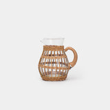 Rattan Cage Tall Pitcher